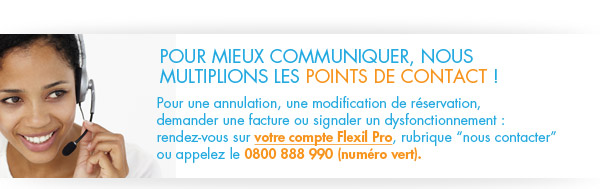 Contactez-nous Flexil Pro avec Air Caraibes